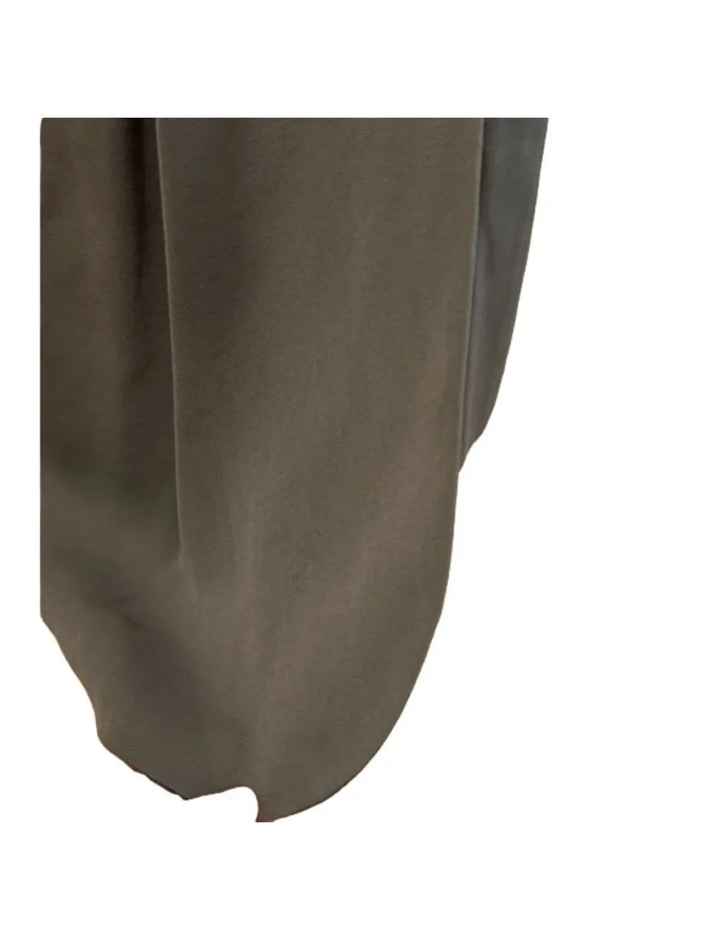 80s JOAN & DAVID ITALIAN FAUX WRAP PENCIL SKIRT CHARCOAL GRAY DRAPED PLEATS